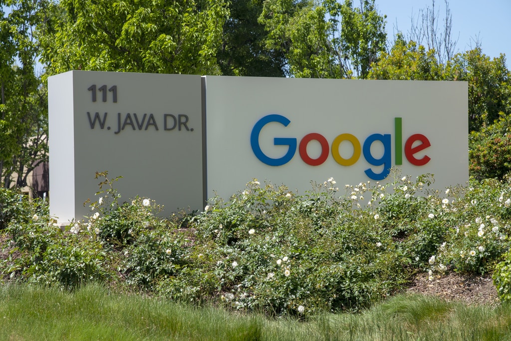 Google à Sunnyvale, CA, à West Java Drive.